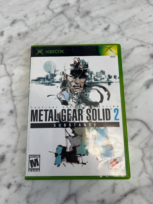 Metal Gear Solid 2 Substance Xbox Case and Manual only