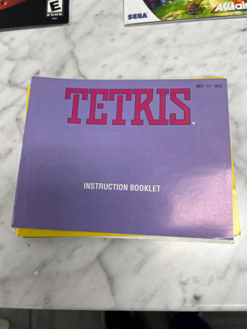 Tetris  NES Nintendo Entertainment System Manual Only