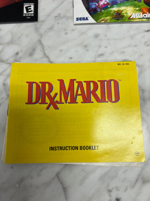 Dr. Mario  NES Nintendo Entertainment System Manual Only