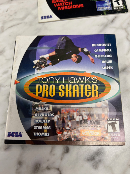Tony Hawk's Pro Skater Sega Dreamcast Manual Only