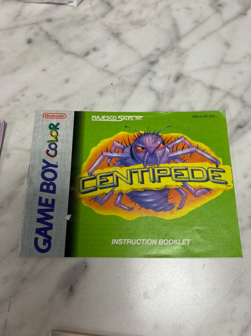 Centipede Game Boy Color Manual only