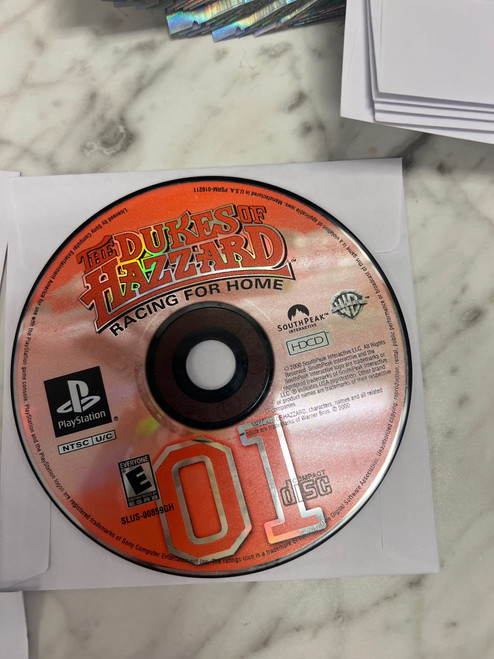 The Dukes of Hazard Racing for Home PS1 Playstation 1 disc only