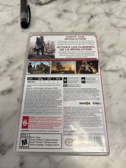 Assassin's Creed III Remastered Nintendo Switch Case only