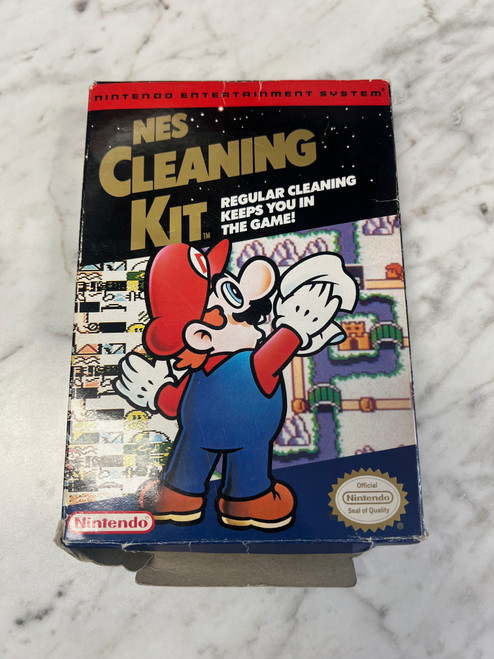 Vintage Official Nintendo NES Cleaning Kit 1991 MARIO COVER with Manual