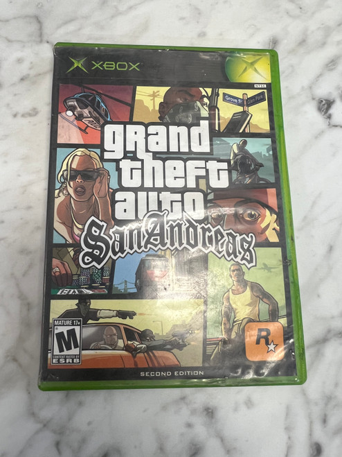 Grand Theft Auto San Andreas Original Xbox Case and Manual only
