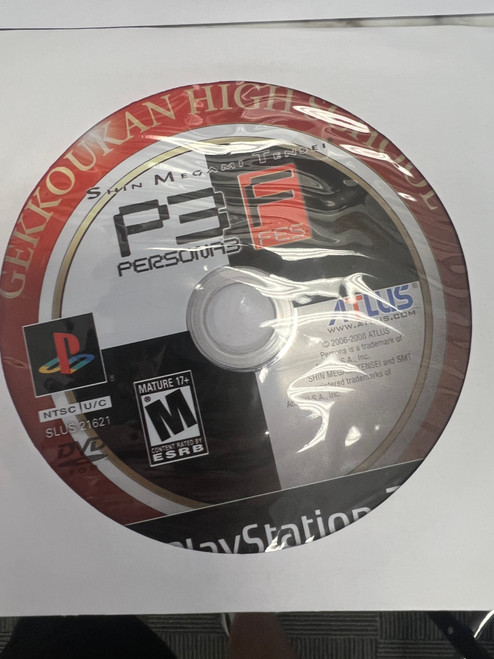 Shin Megami Tensei Persona 3 FES PS2 Playstation 2 Disc Only