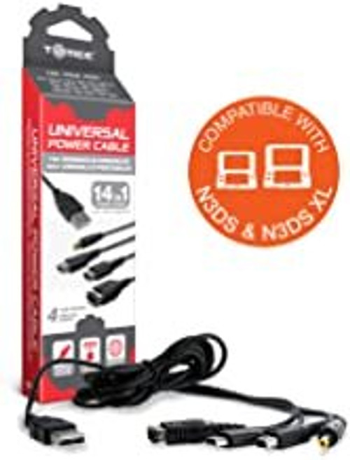 Tomee Universal Power Cable for New 2DS XL/ New 3DS/ New 3DS XL/ 2DS/ 3DS XL/ 3DS/ DSi XL/ DSi/ DS Lite/ DS/ GBA SP/ PSP 3000/ PSP 2000/ PSP 1000 NEW