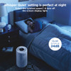 Whisper quiet setting is perfect at night, select the quietest speed 1 and turn off the screen display light.