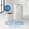 Filter fits Large Room Turbo Air Purifier model 11090 and 11091, lasts 6 to 12 months