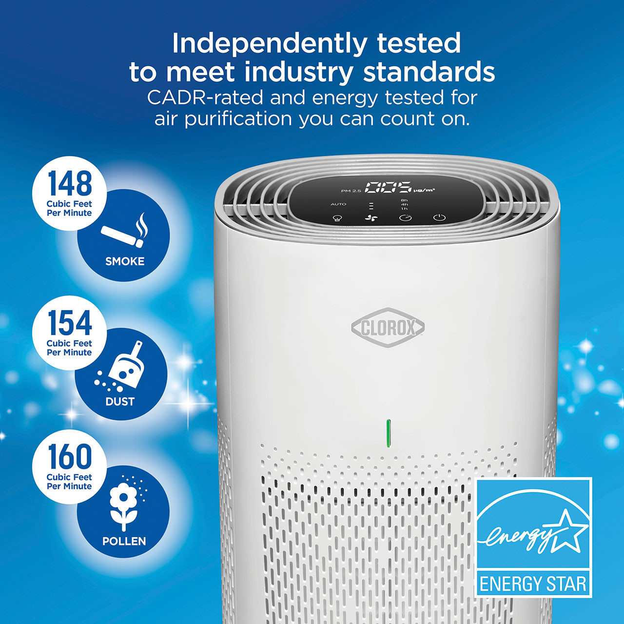 Clorox™ Medium Room True HEPA Air Purifier | Clorox™ Home Appliances