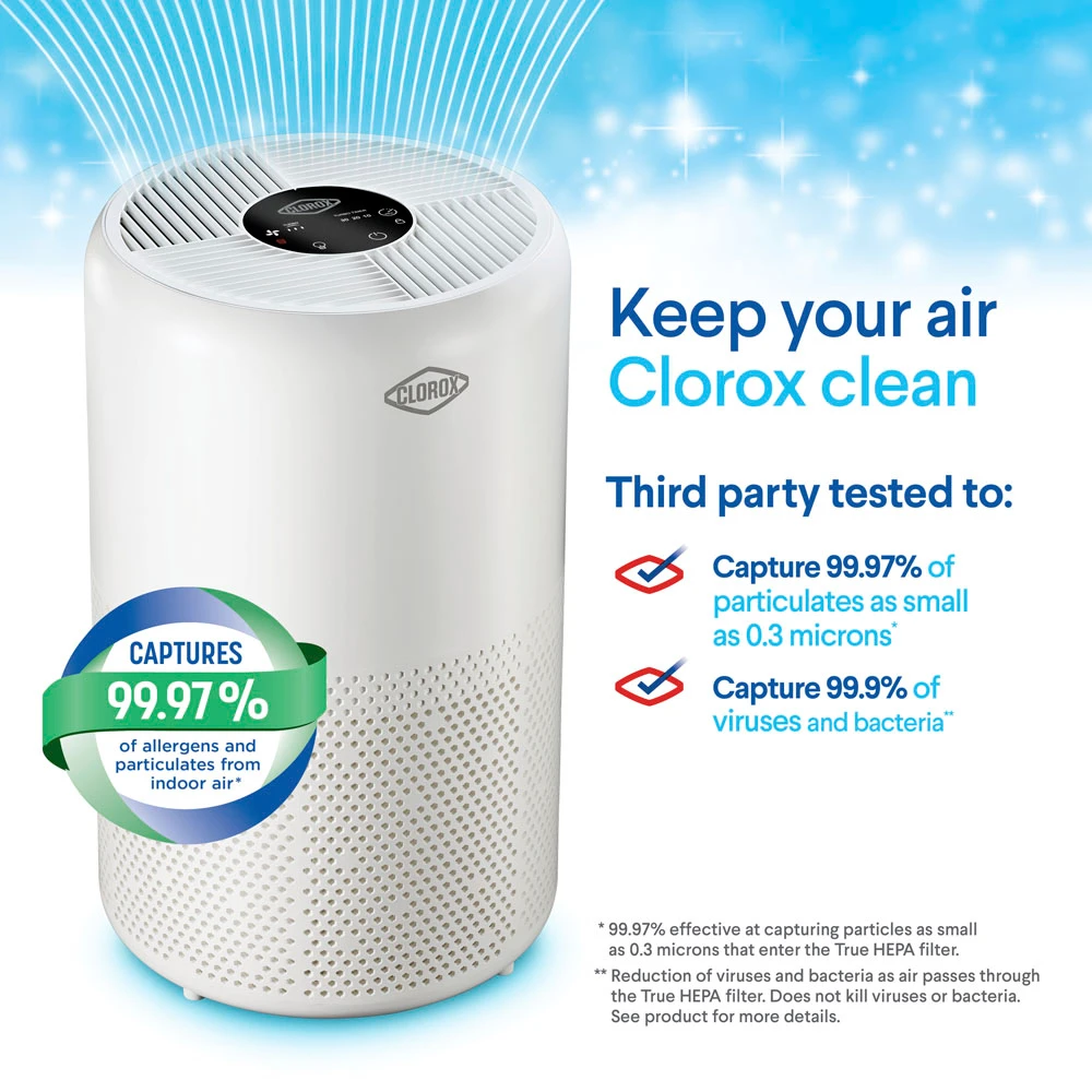Keep your air Clorox Clean, third party tested