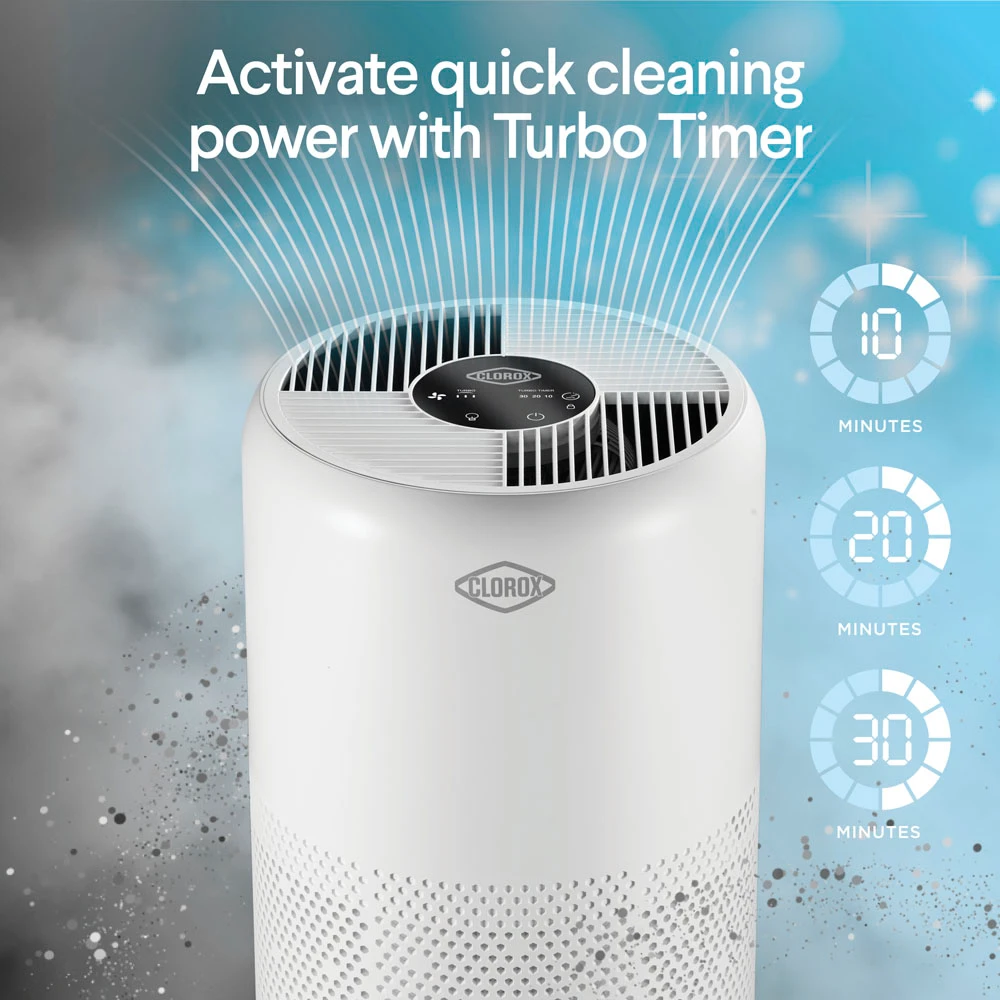 Activate quick cleaning power with Turbo Timer