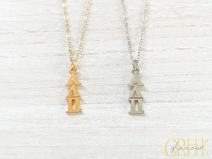 Alpha Delta Pi Lavalier Drop Necklace