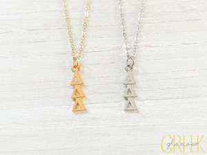 Delta Delta Delta Lavalier Drop Necklace