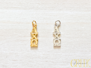 Alpha Chi Omega Lavalier Drop Pendant