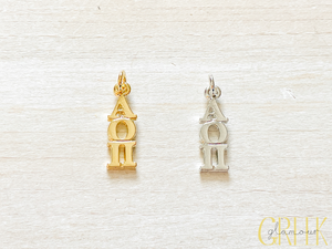 Alpha Omicron Pi Sorority Lavalier Drop Pendant Alpha Omicron Pi Sorority Lavalier Drop Pendant