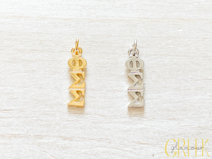 Phi Sigma Sigma Lavalier Drop Pendant Phi Sigma Sigma Lavalier Drop Pendant