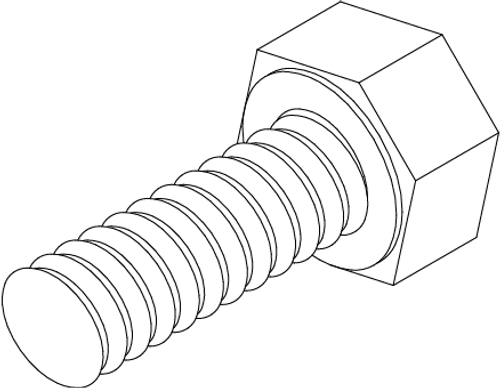 hex head machine bolts