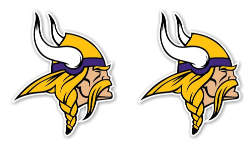 Minnesota Vikings 2 Inch Qty Of 2 Vinyl Decal Sticker Cellphone