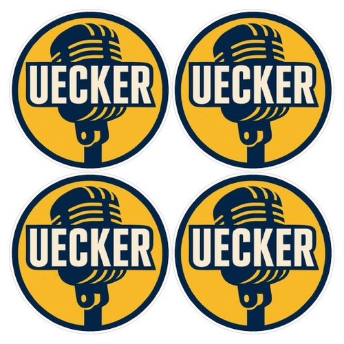 Bob Uecker 2 inch vinyl decal sticker 4 pack