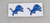 Detroit Lions vinyl decals – set of 2 blue lion logo stickers, 2 inches each, shown on white backing sheet.