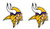 Minnesota Vikings 2 Inch Qty Of 2 Vinyl Decal Sticker Cellphone