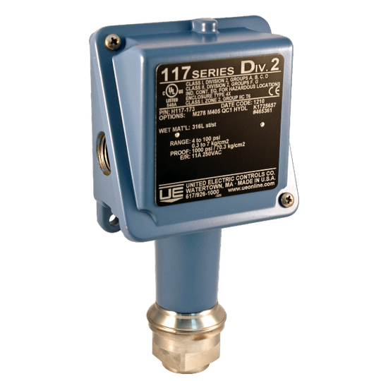 United Electric H117K-544  Differential Pressure Switch