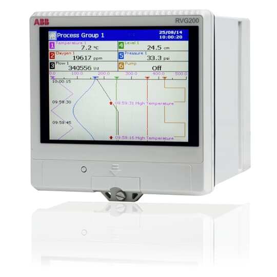 ABB RVG200 Paperless Recorder, 6 Analog Inputs