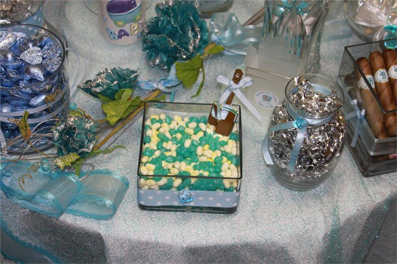 blue candy buffet