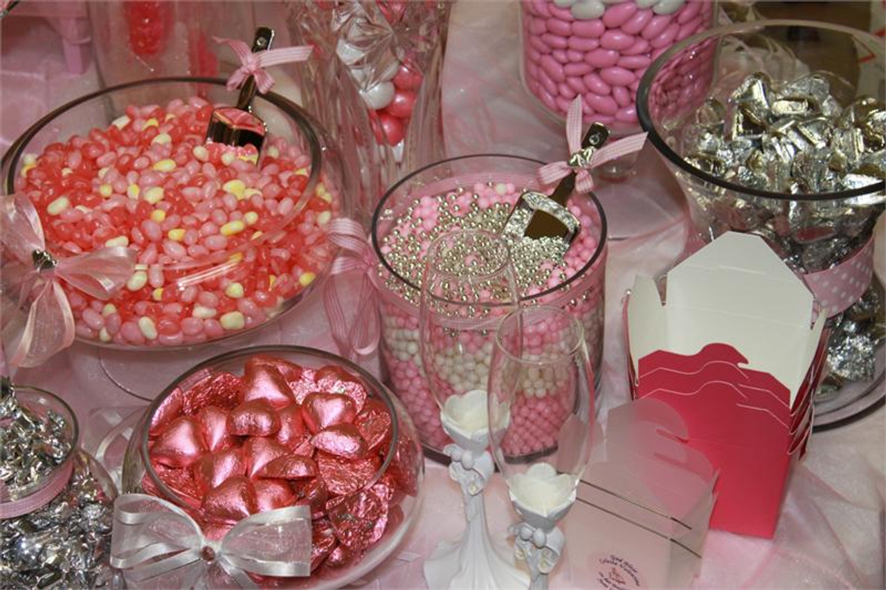 Baby Girl Shower Candy Buffet — Candy Buffets — Wedding Candy —