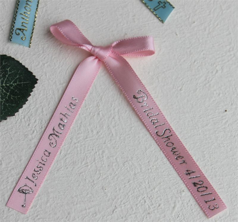 Personalized Imprinted Double Satin Ribbons