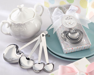 "Love Beyond Measure" Stainless-Steel Measuring Spoons Baby Shower Favor "Love Beyond Measure" Stainless-Steel Measuring Spoons Baby Shower Favor