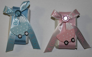It''s a Boy or It's a Girl Decorated Chocolate with Baby Carriage Charm