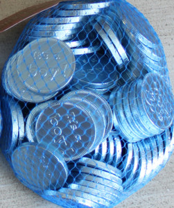 Its a Boy Blue Swiss Chocolate Coins One Pound Bag Its a Boy Blue Swiss Chocolate Coins One Pound Bag