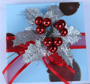 Cherries Dipped in Chocolate Fancy Christmas Gift Box - SALE - Cherries Dipped in Chocolate Fancy Christmas Gift Box - SALE -