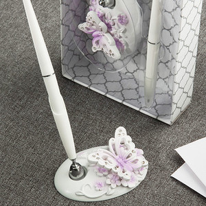 Butterfly Design Wedding Accessory Pen Set Butterfly Design Wedding Accessory Pen Set