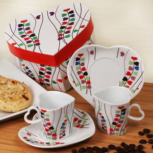 "Roast Of Love" Elegant Espresso Set "Roast Of Love" Elegant Espresso Set
