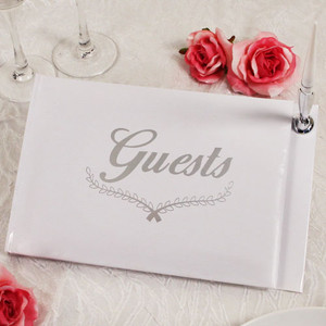 "Leave Some Love" Guest Book Silver "Leave Some Love" Guest Book Silver
