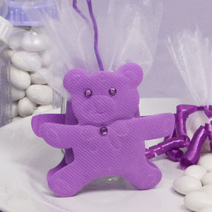 "Lovely Lavender Bear" Favor Bag, 1 Dozen