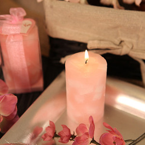 "Pink Pillar" Votive Candle