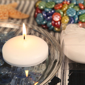 "Simple Beauty" White Floating Candle "Simple Beauty" White Floating Candle
