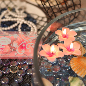 "La Petite Fleur" Pink Mini Floating Flower Candles