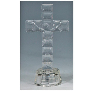 5-Inch Glass Religious Cross Favor with LED Lights 5-Inch Glass Religious Cross Favor with LED Lights