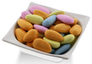 French Dragées PÃ©cou Assorted Polished Shiny Jordan Almonds - 1 LB