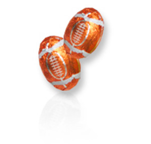 Foiled Chocolate Football Milk Chocolate - 1 LB Foiled Chocolate Football Milk Chocolate - 1 LB