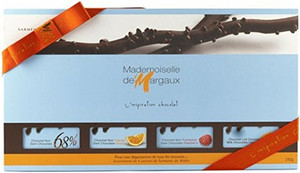 Mademoiselle de Margaux Sarments du Medoc Gift Assortment: 4 boxes of Twigs Dark, Orange, Raspberry, Earl Grey