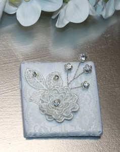 Outstanding Decorated Chocolate with Gorgeous Lace Rose with Rhinestones