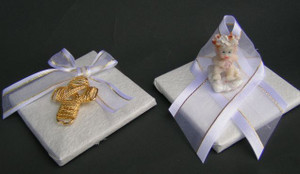 Large Decorated Religious Chocolate w/Cross or Angel Large Decorated Religious Chocolate w/Cross or Angel