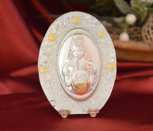 Italian First Communion Girl On A Murano Glass Stand Large
