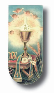 First Communion Chalice Bookmark Magnet with Communion Prayer on the Back First Communion Chalice Bookmark Magnet with Communion Prayer on the Back